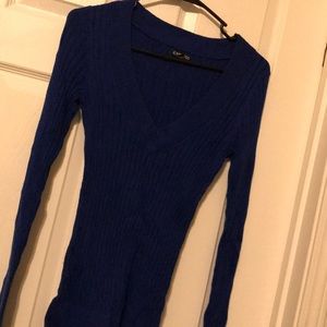 Cobalt Blue V neck sweatshirt
